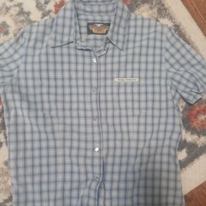Youth size large harley Davidson button up shirt